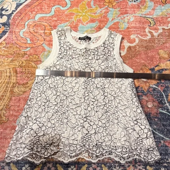 Generation Love Cream and Black Lace Tank Top - Picture 2 of 5